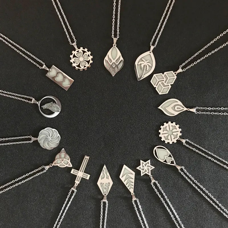 Stainless Steel Alloy Necklace with Creative Pendant